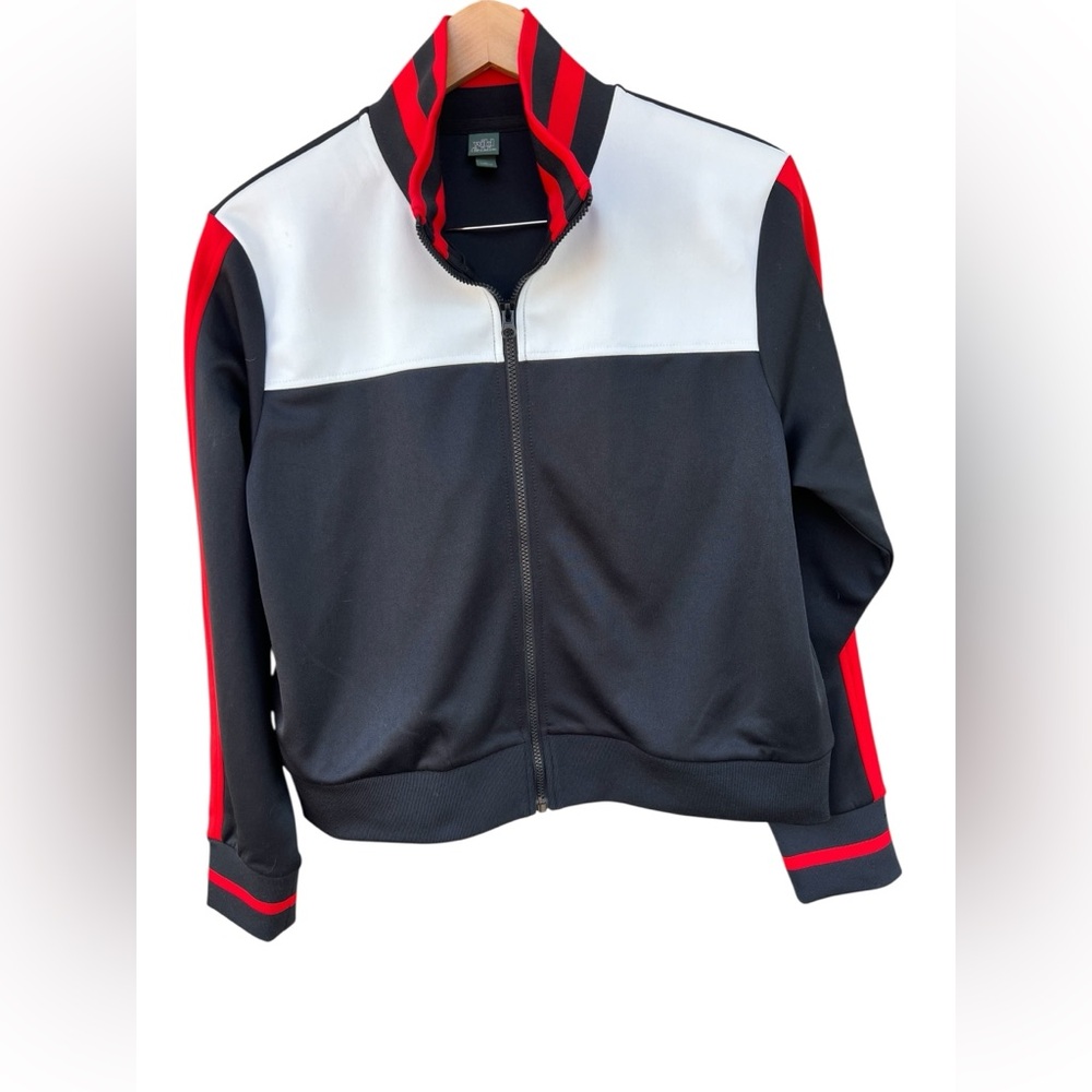 Wild Fable Womens Track Jacket Black,Red and White Jacket Sz. Large